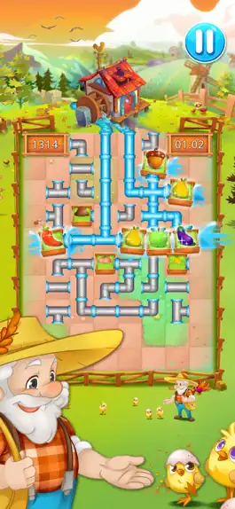 Game screenshot Happy farm : make water pipes apk