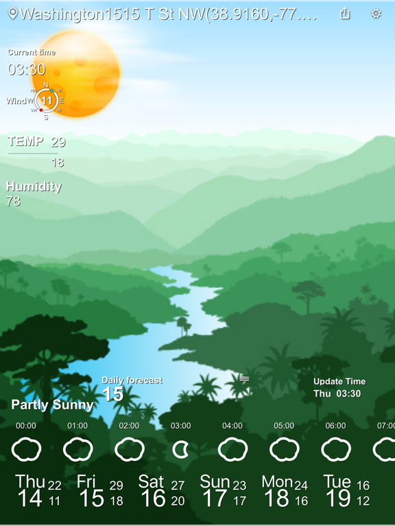 Radar Weather - Rain Forecast iPad screenshot 2 - Weather app
