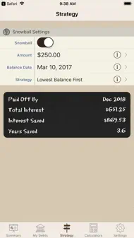Debt Manager iphone bilder 3