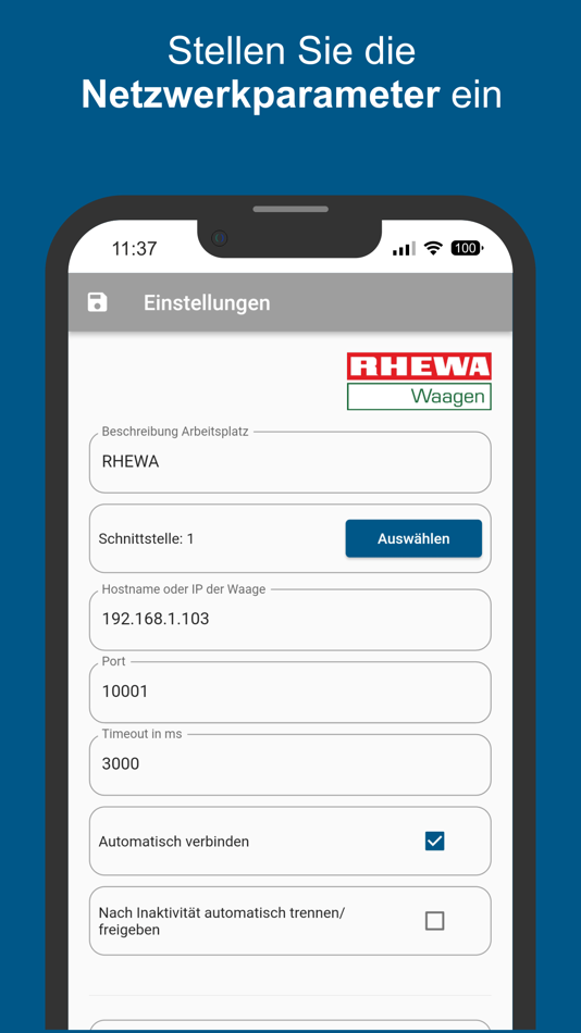 #5. RHEWA Remote Scale (iOS) By: RHEWA-WAAGENFABRIK August Freudewald GmbH & Co. KG