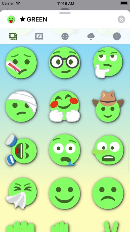 GREEN Emoji • Stickers screenshot-8