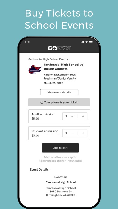 GoFan – High School Tickets screenshot 3