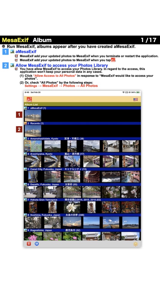 #1. MesaExif4iOS (iOS) Podle: Hirofumi Kuramoto