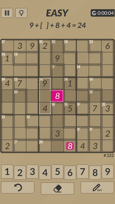 Killer Sudoku : X Screenshot