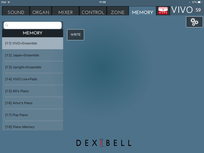 Dexibell VIVO Editor