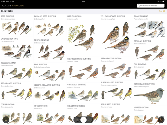 Collins Bird Guide iPad app afbeelding 2