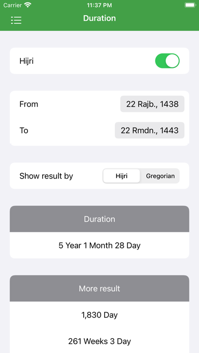 Hijri Calendar & Prayer Times Screenshot