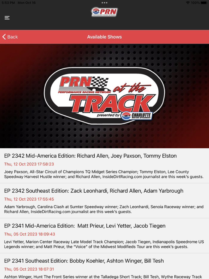 Performance Racing Network