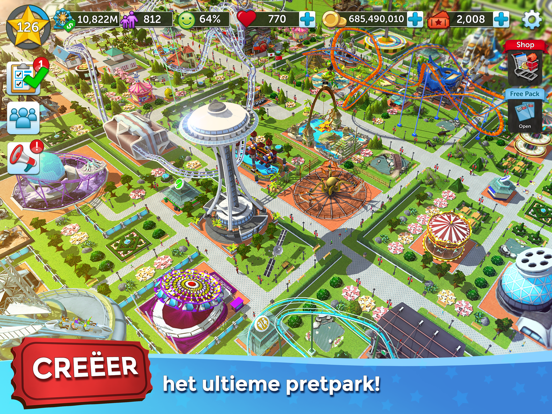 RollerCoaster Tycoon® Touch™ iPad app afbeelding 1