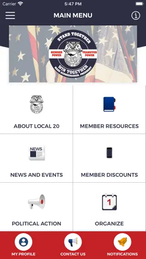 Teamsters Local 20 screenshot 1