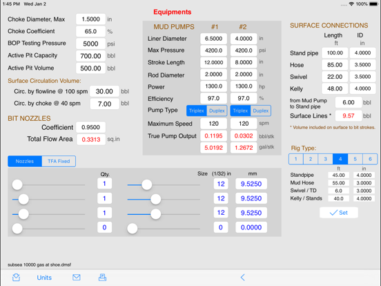 Driller's Method Simulator iPad screenshot