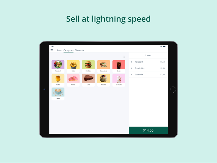 Tunder · Point of sale · POS