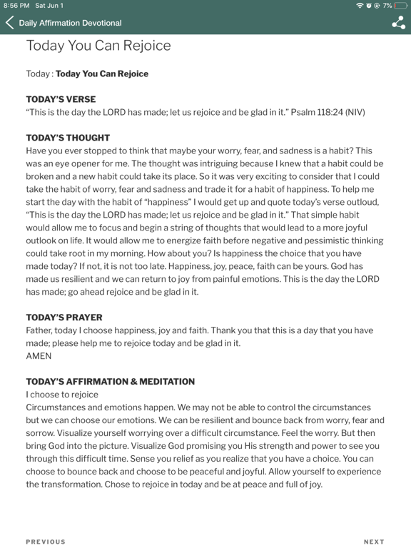 Screenshot #6 pour Daily Affirmation Devotionals