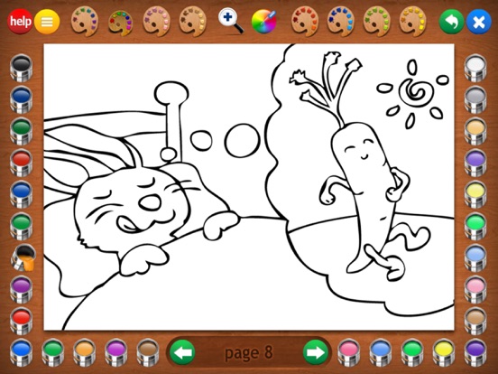 Silly Scenes Coloring Book iPad screenshot 4 - Games app