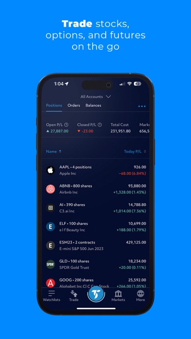 Screenshot #1 pour TradeStation - Trade & Invest