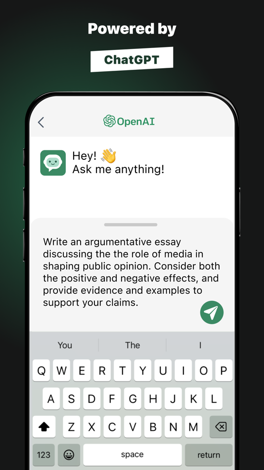 #2. PWRD: AI Chat Bot Assistant (iOS) 由: Yuri Milosh