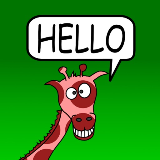 Red Giraffe Says Hello