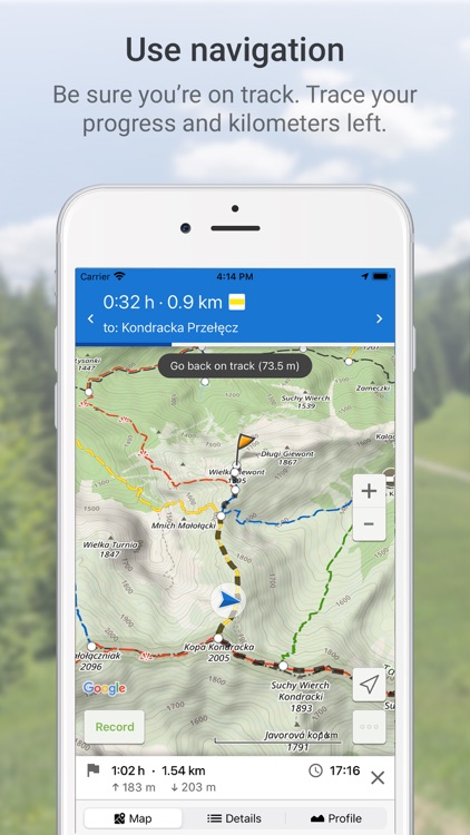 Hiking Map Poland screenshot-3