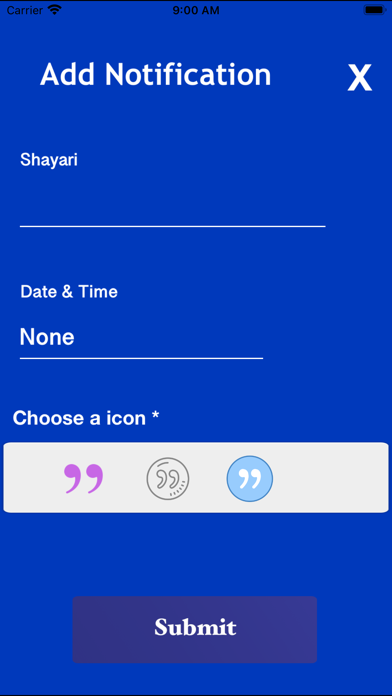 Hindi Shayari Status Reminder Screenshot