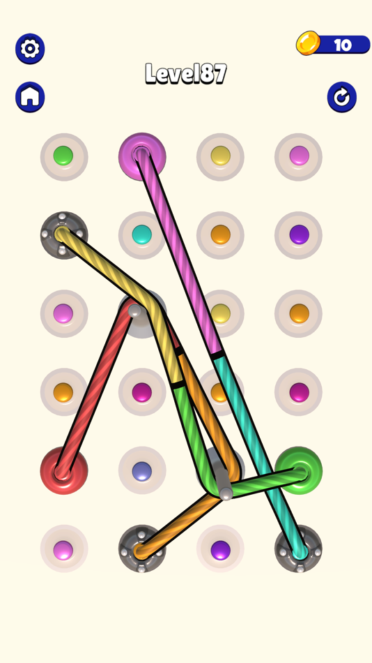 #8. Rope Tangle Color Sort 3D (iOS) 来自: Ludu