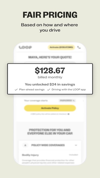 LOOP: Equitable auto insurance Screenshot