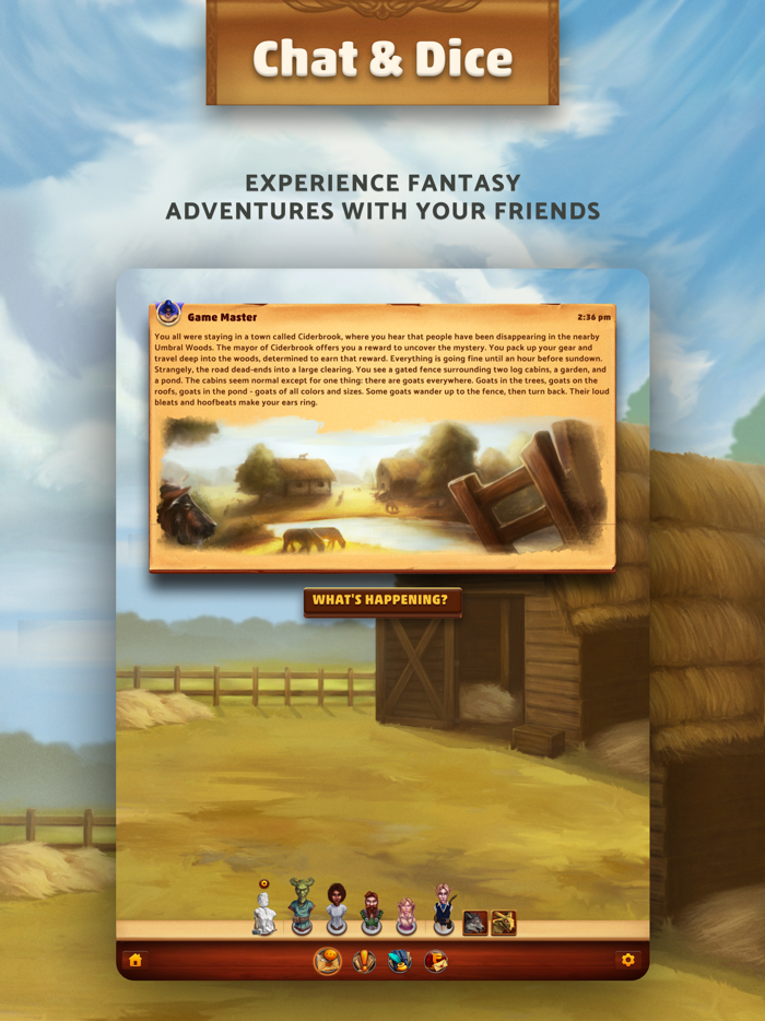 Dungeon Realms Chat and Roll