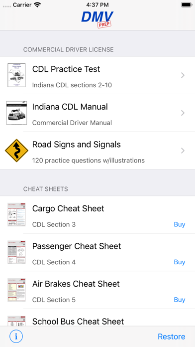 Screenshot #1 pour Indiana CDL Test Prep