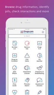 drugs.com medication guide iphone screenshot 1