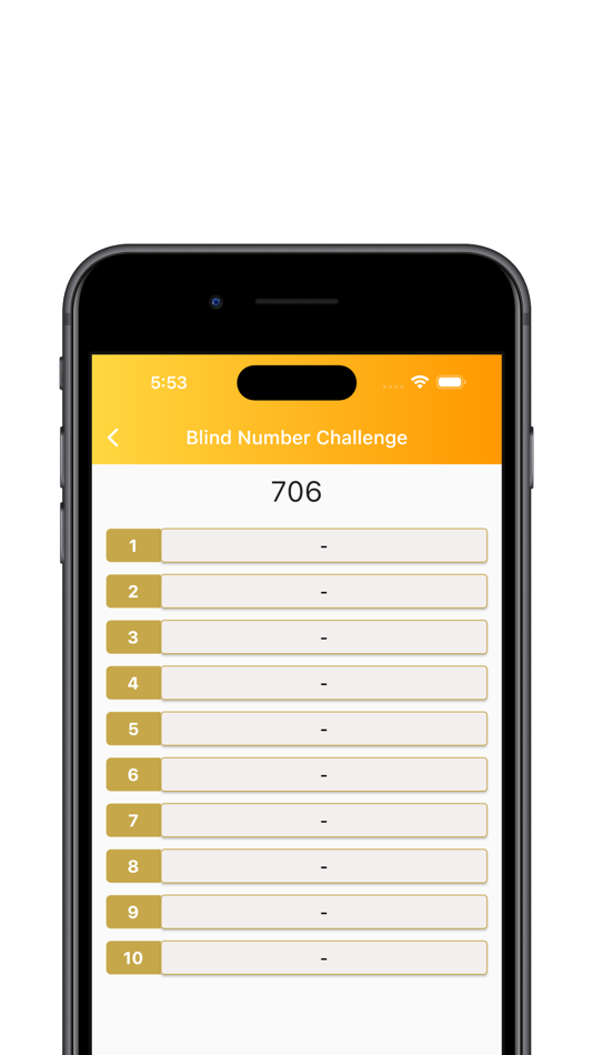 #2. Blind Number Challenge (iOS) 由: Batuhan Tarhanacioglu