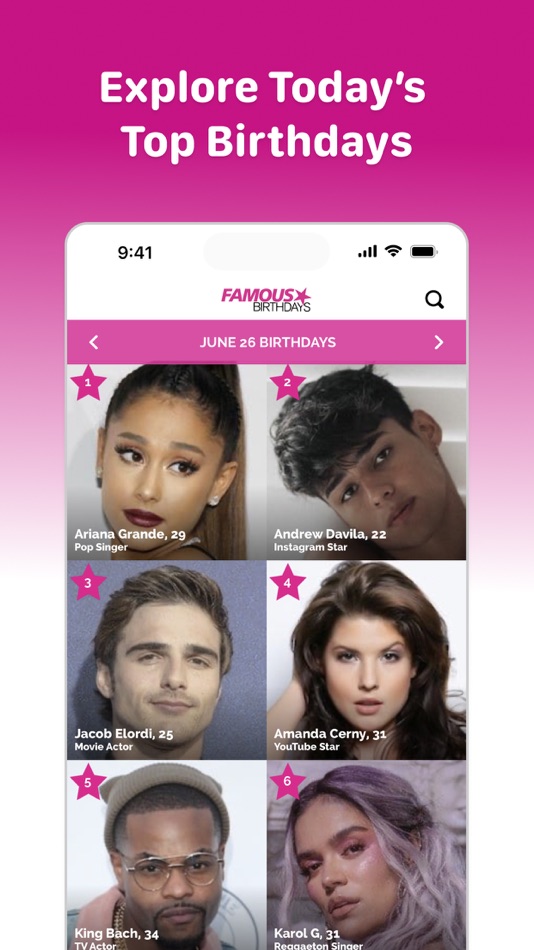 Famous Birthdays (by Famous Birthdays) - (iOS Apps) — AppAgg