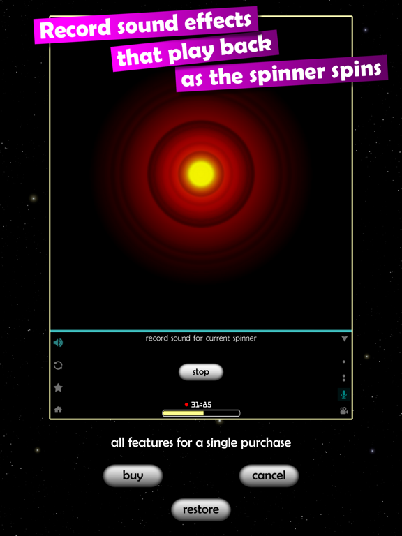 Cosmic Fidget Spinner iPad screenshot 5 - Entertainment app