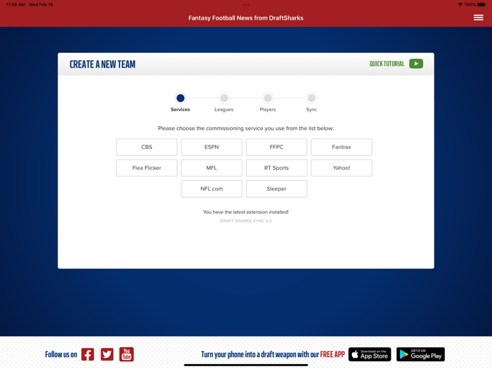 Draft Sharks Fantasy Football