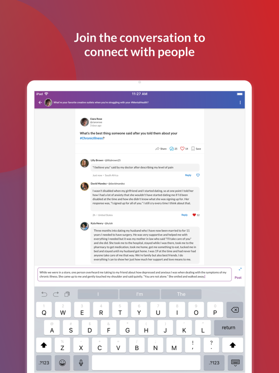 The Mighty iPad screenshot 4 - Health & Fitness app