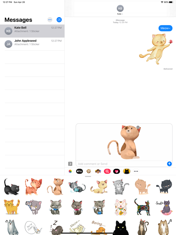 Télécharger Loving Little Kitten Stickers pour iPhone / iPad sur l'App  Store (Autocollants)