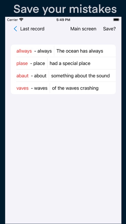 Listening Writing practice