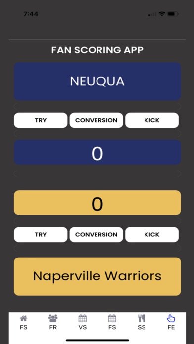 Neuqua Wildcats Rugby Fan App Screenshot