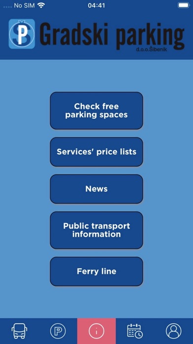 Gradski parking Šibenik Screenshot