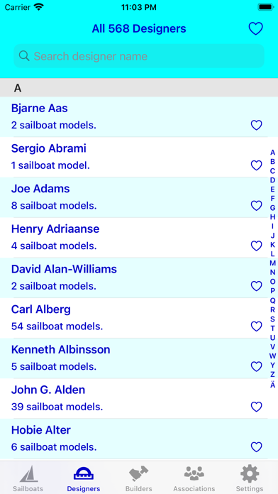 SailboatData Screenshot