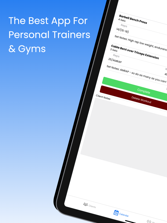 Screenshot #4 pour FitSW for Personal Trainers