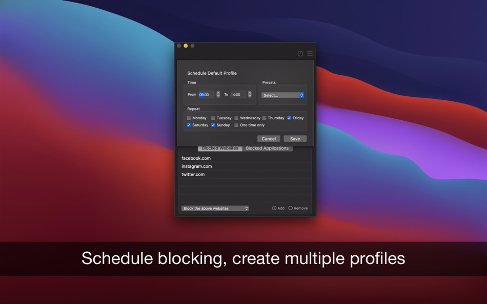 #4. Focus Sessions • Self control (macOS) 由: Denk Alexandru