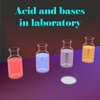 Acid and bases in laboratory icon