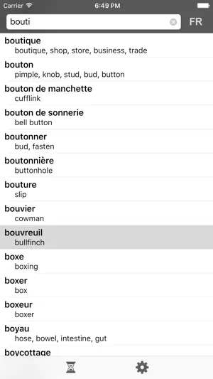 French-English dict. - DIC-o screenshot 2