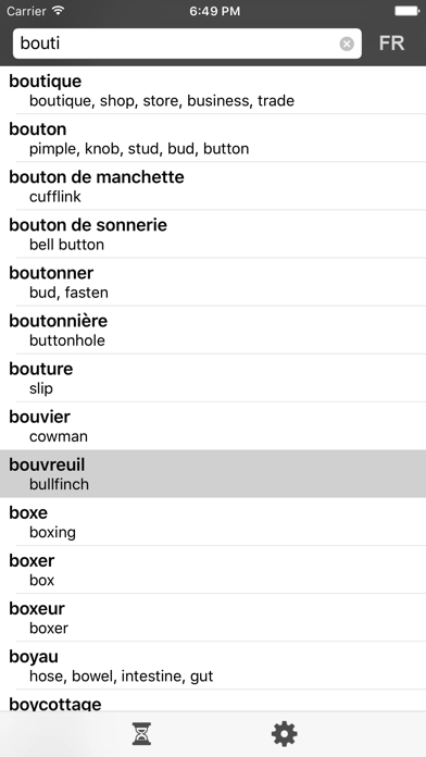 Screenshot #2 pour Anglais-Français Dict. - DIC-o