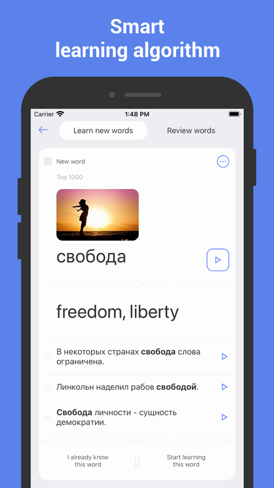 #1. Learn Russian with Flashcards! (iOS) Podle: Nikita Olifer