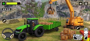 Tractor Games Trailer Pull 3D screenshot #4 for iPhone