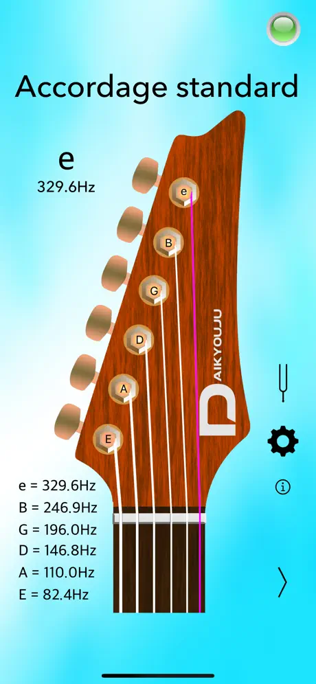 Accordeur Guitare Électrique L