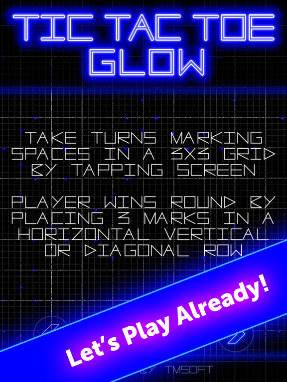 Tic Tac Toe Glow by TMSOFT iPad screenshot 5 - Games app