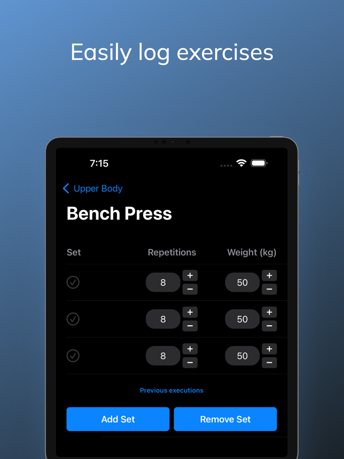 Fit Records Workout Tracker