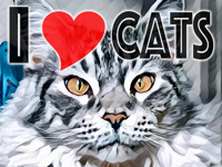I Love Cats Sticker Pack