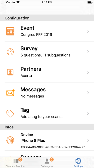 Screenshot #1 pour TamTam Terminal
